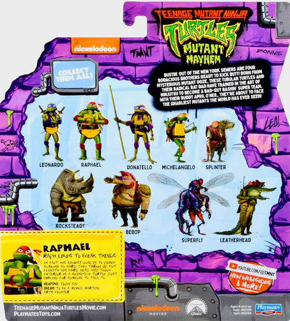 Teenage Mutant Ninja Turtles: Mutant Mayhem 4.6” Raphael Basic Action Figure by Playmates Toys