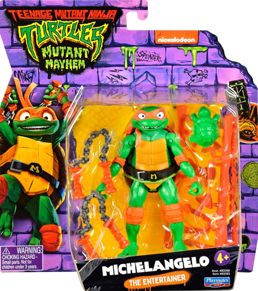 Teenage Mutant Ninja Turtles: Mutant Mayhem 4.25” Michelangelo Basic Action Figure by Playmates Toys