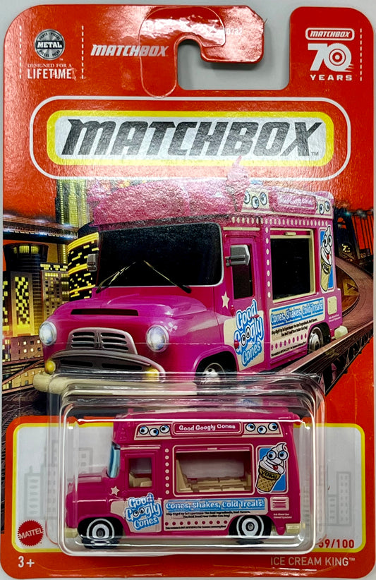 Matchbox Ice Cream King Pink 59/100 with Protector