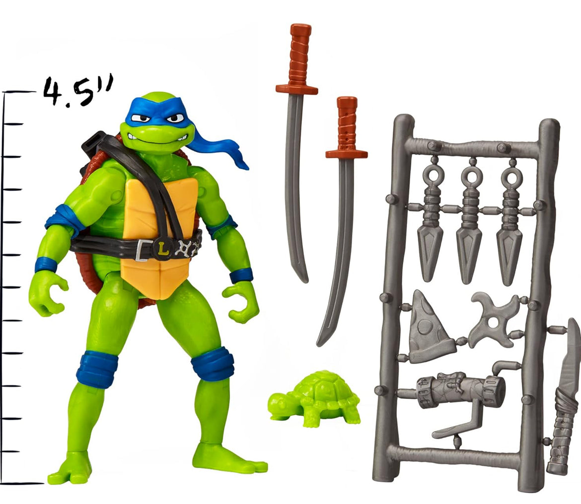 Teenage Mutant Ninja Turtles: Mutant Mayhem 4.5” Leonardo Basic Action Figure by Playmates Toys