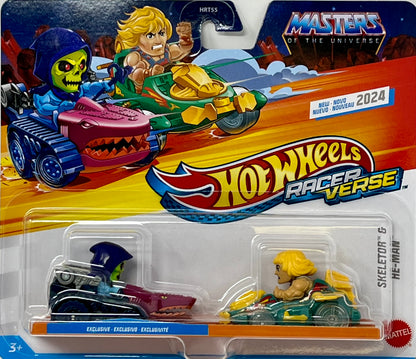 Hot Wheels Racer Verse 2 PACK Masters Of The Universe Skeletor & He-Man