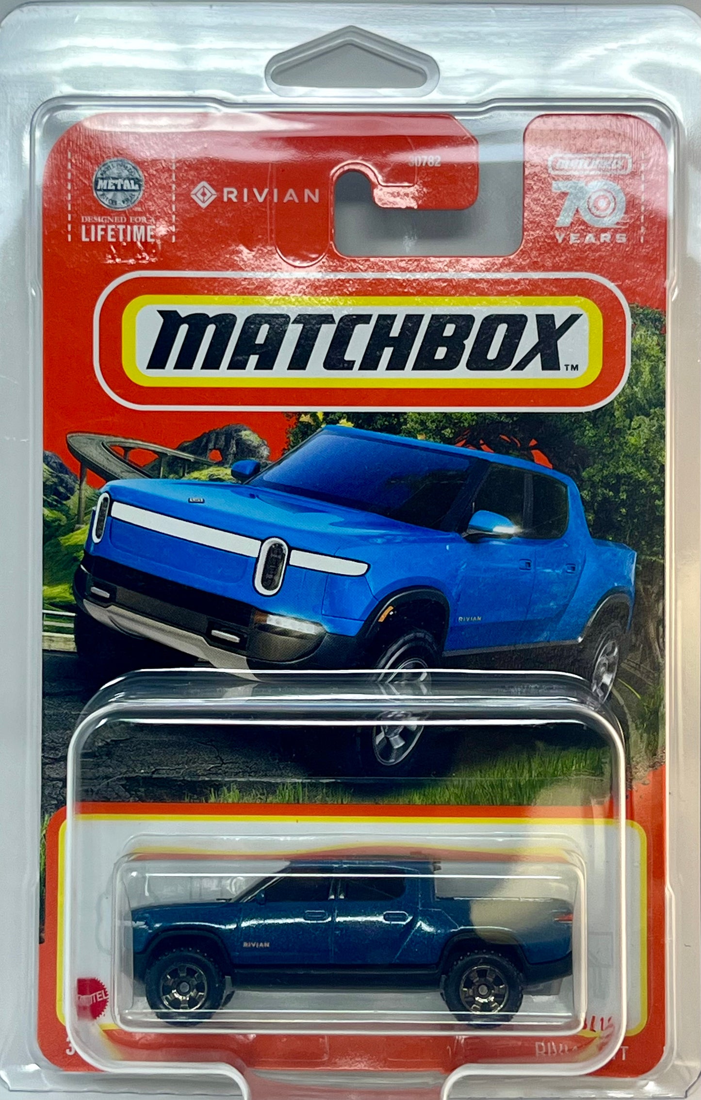 Matchbox Rivian (Blue) with Protector