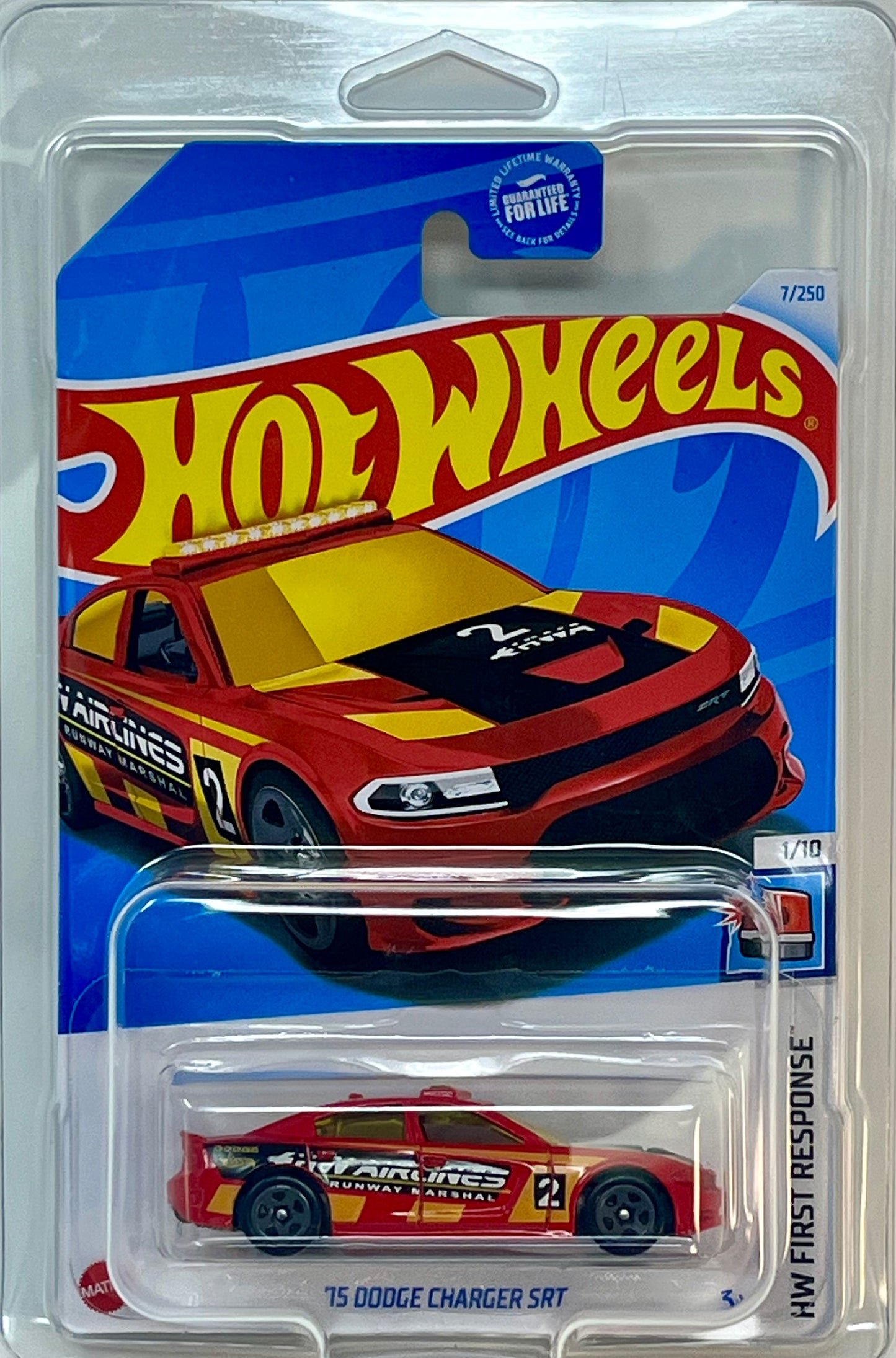 Hot wheels '15 Dodge Charger SRT Rescue (Red) with Protector