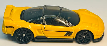 Hot Wheels '90 Acura NSX (Yellow) J-Imports 6/10 with Protector