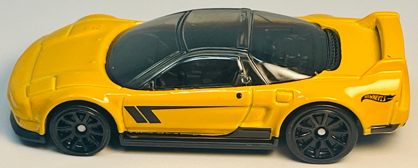 Hot Wheels '90 Acura NSX (Yellow) J-Imports 6/10 with Protector