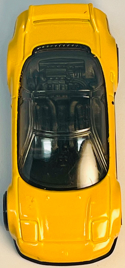 Hot Wheels '90 Acura NSX (Yellow) J-Imports 6/10 with Protector