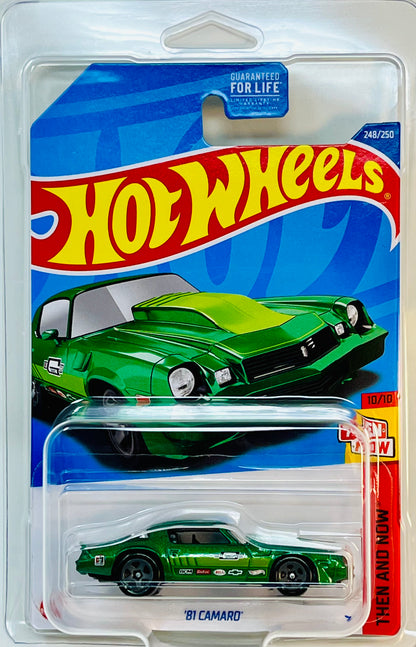 Hot Wheels '81 Camaro (Green) Then and Now with Protector