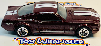 Hot Wheels '65 Mustang 2+2 Fastback (Burgundy) Muscle Mania with Protector