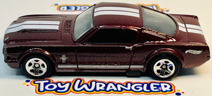 Hot Wheels '65 Mustang 2+2 Fastback (Burgundy) Muscle Mania with Protector