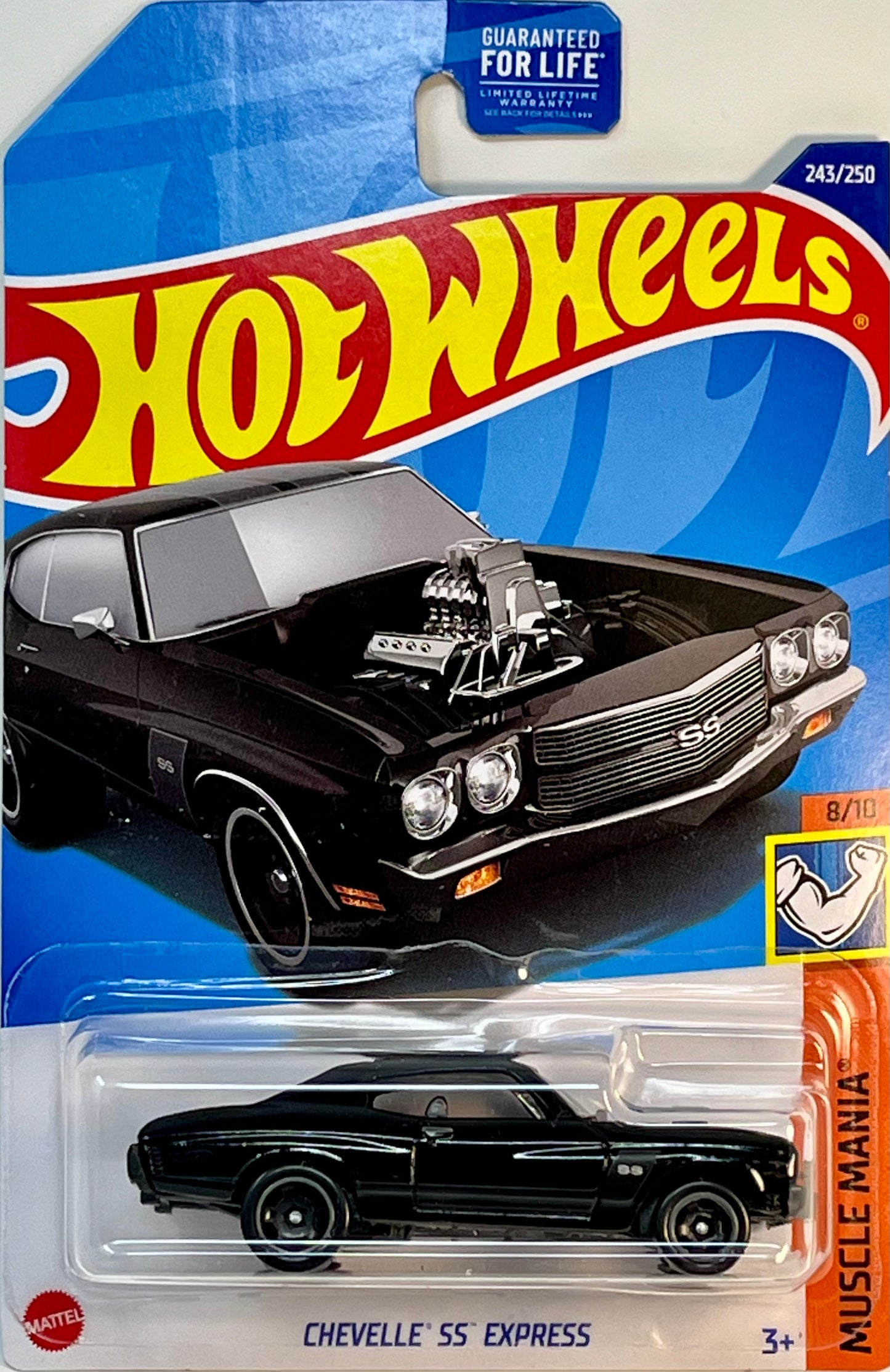 Hot Wheels Chevelle SS Express (Black) Muscle Mania with Protector