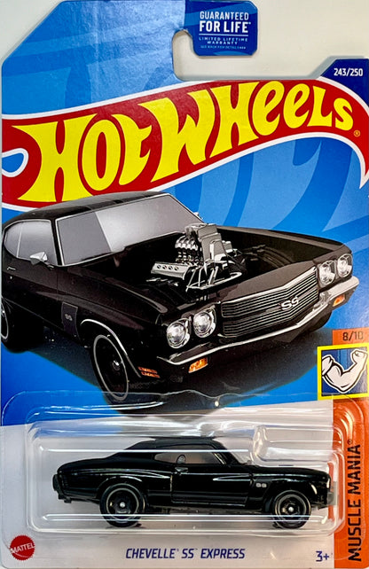 Hot Wheels Chevelle SS Express (Black) Muscle Mania with Protector