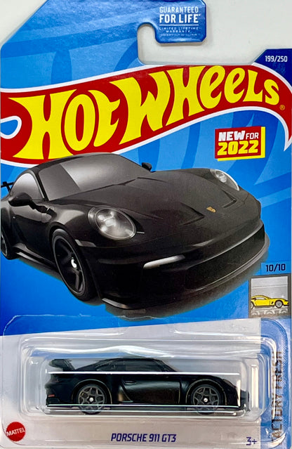 Hot Wheels Porsche 911 GT3 (Black) Factory Fresh with Protector