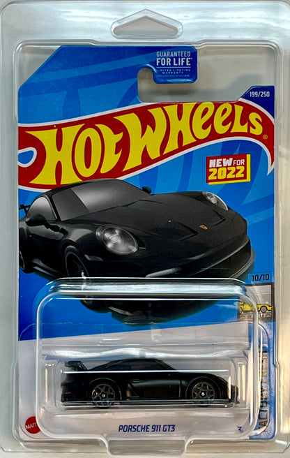 Hot Wheels Porsche 911 GT3 (Black) Factory Fresh with Protector