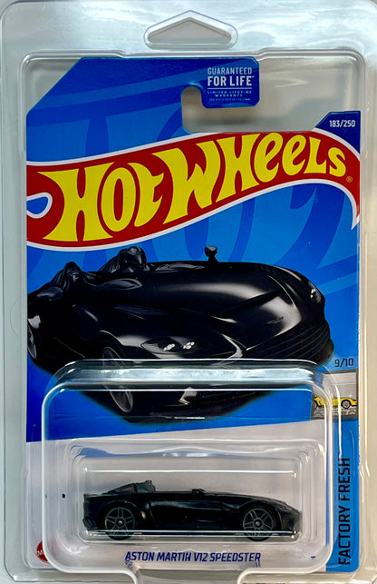 Hot Wheels Aston Martin V12 Speedster (Black) Exotics with Protector