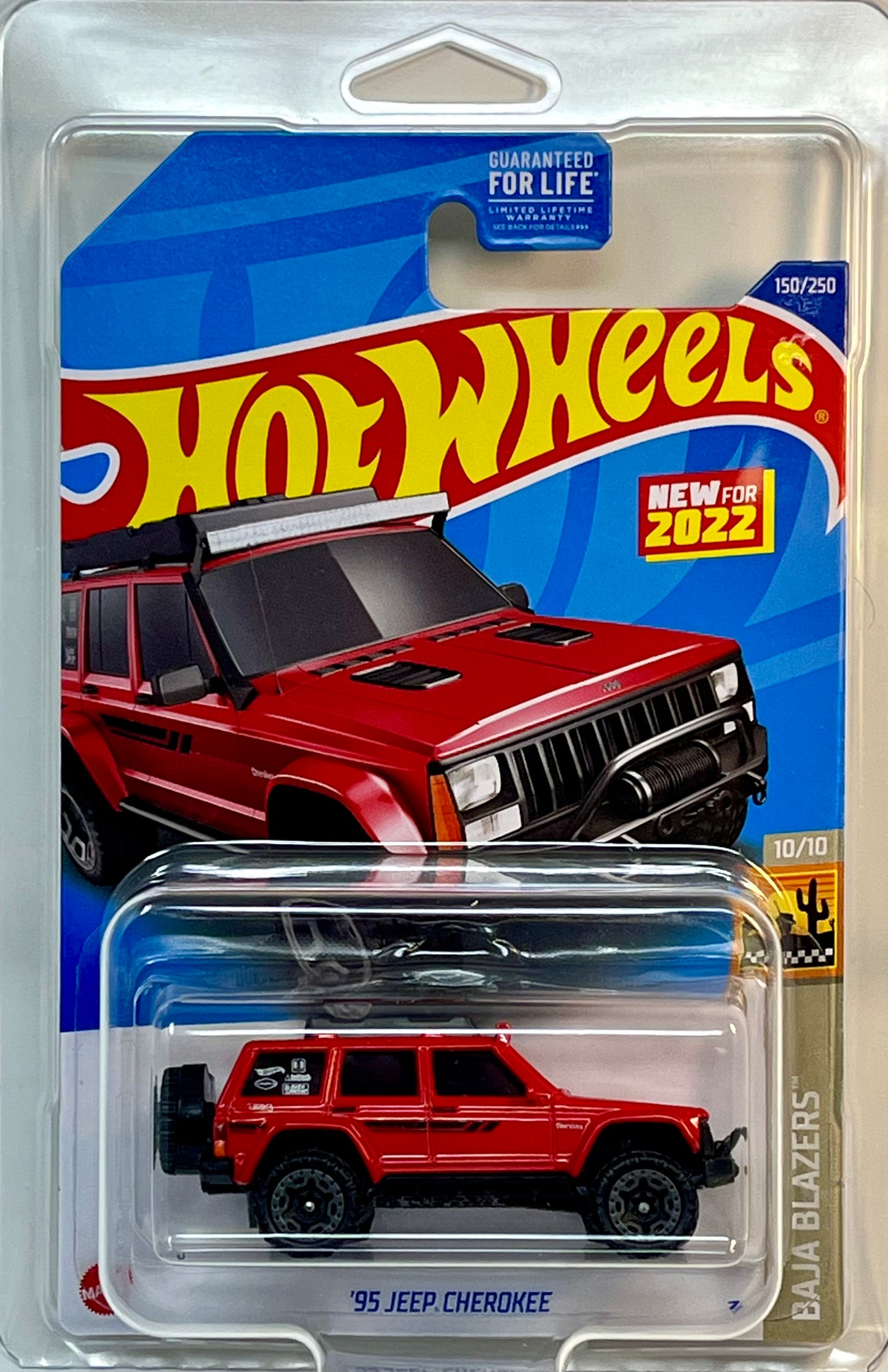 Hot Wheels '95 Jeeps Cherokee (Red) Baja Blazer with Protector