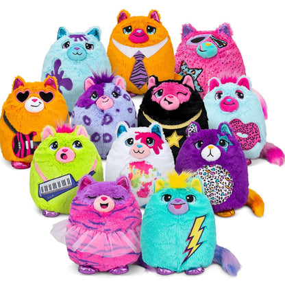 Misfittens Cats - Surprise Collectible Plush - Series 3 Wild Cats, Kittens, Stuffed Cat Plushie, Furry Surprise Toy for Girls, Boys, Kids and Toddlers Ages 3+, 1 Count (Pack of 1)