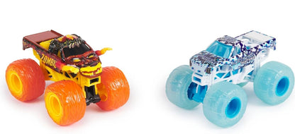 Monster Jam 2024 Fire & Ice 1:64 Diecast Monster Truck 2-pack Zombie & Northern Nightmare