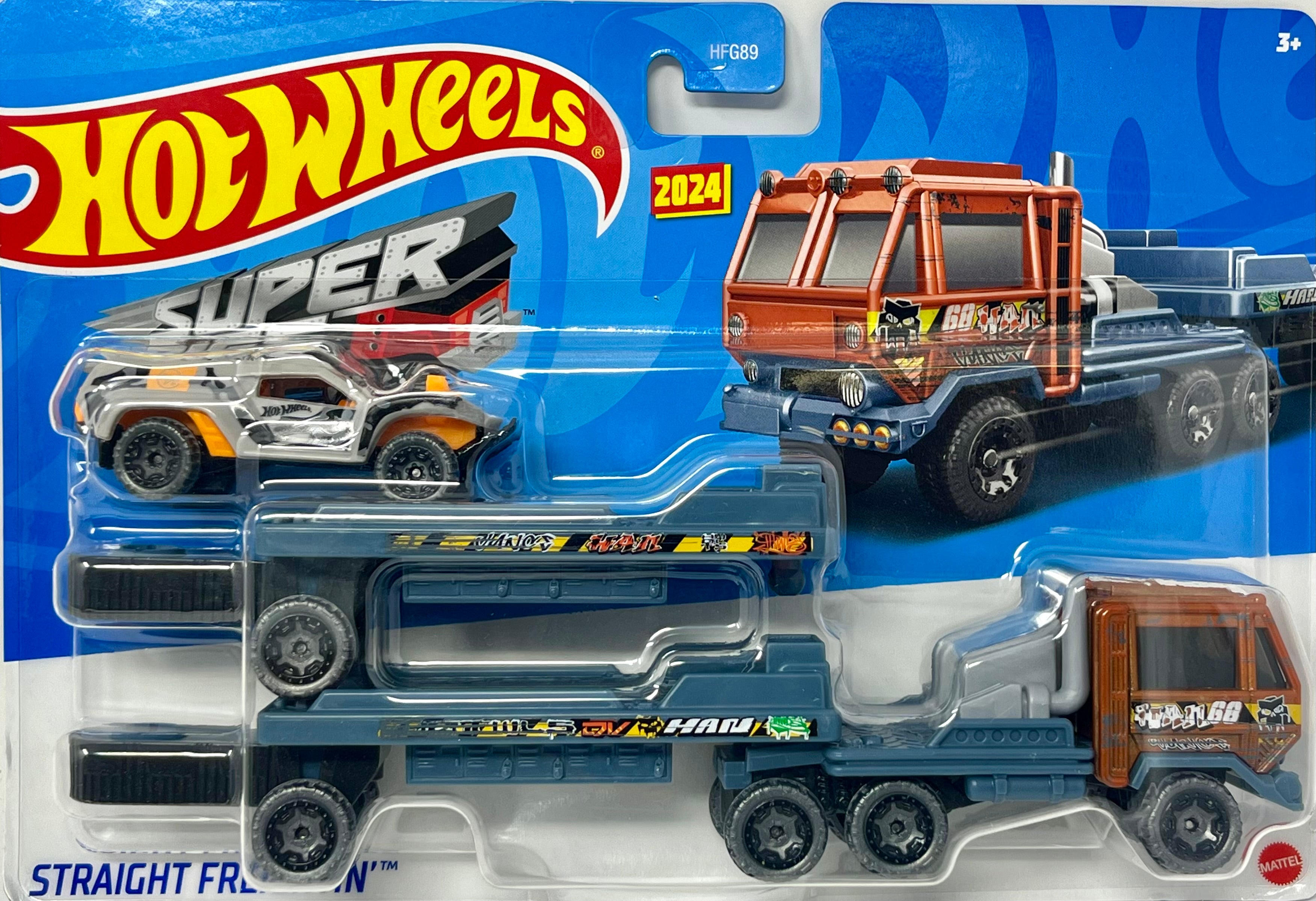 Hot Wheels Super Rigs Series Straight Freightin 1 64 Scale Die cast Toy Wrangler