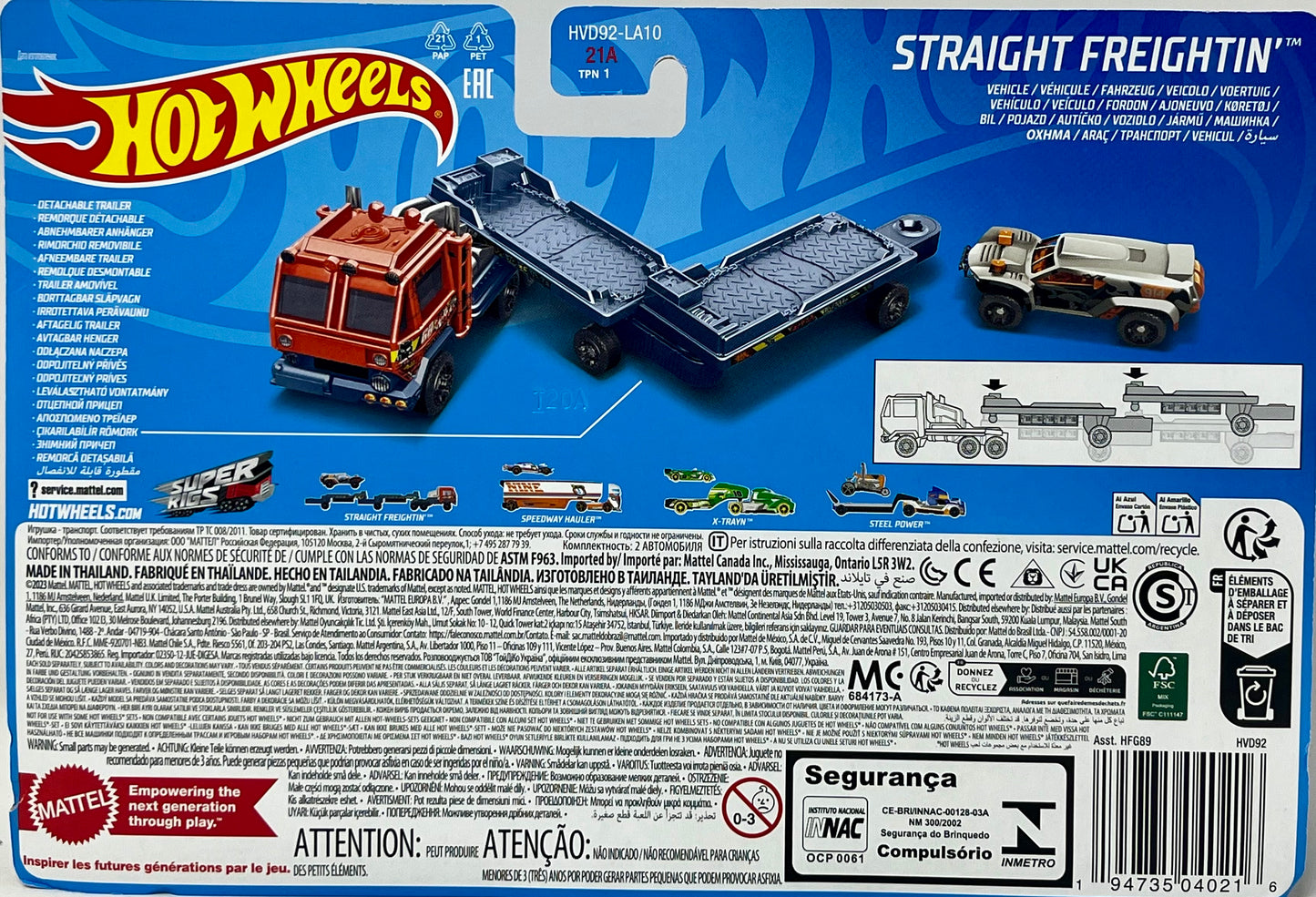 Hot Wheels Super Rigs Series Straight Freightin'  1:64 Scale Die-cast