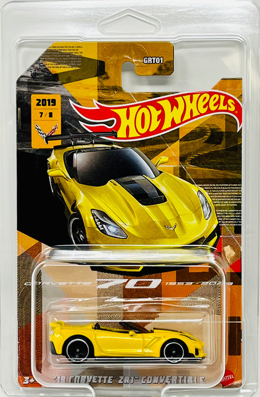 Hot Wheels  '19 Corvette 70th '19 Corvette ZR1 Convertible with Protector