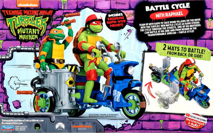 Teenage Mutant Ninja Turtles: Mutant Mayhem Battle Cycle with Exclusive Raphael Figure by Playmates Toys