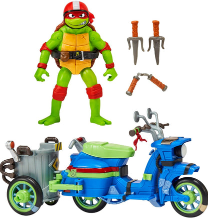 Teenage Mutant Ninja Turtles: Mutant Mayhem Battle Cycle with Exclusive Raphael Figure by Playmates Toys