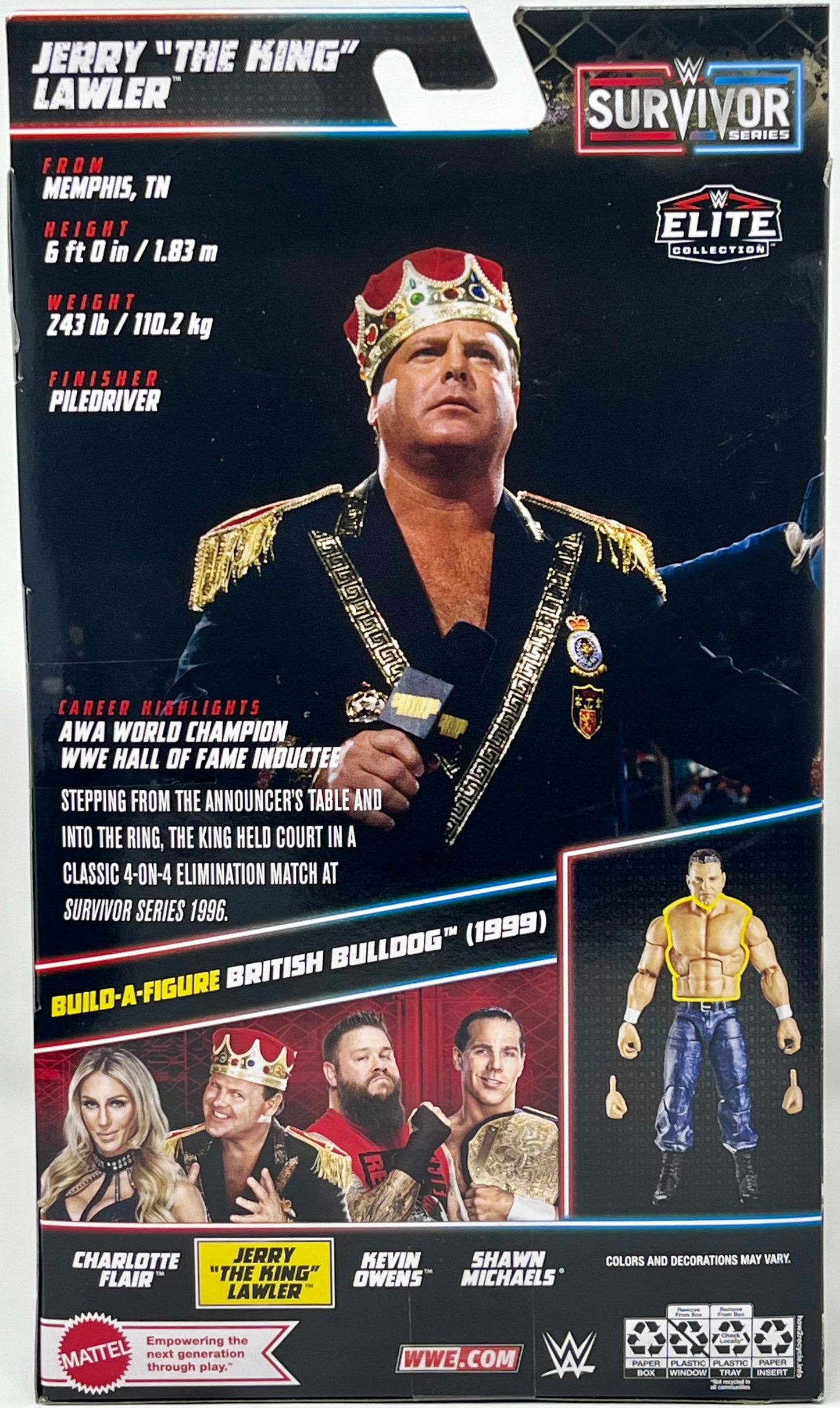 WW Elite Collection Jerry “The King Lawler”