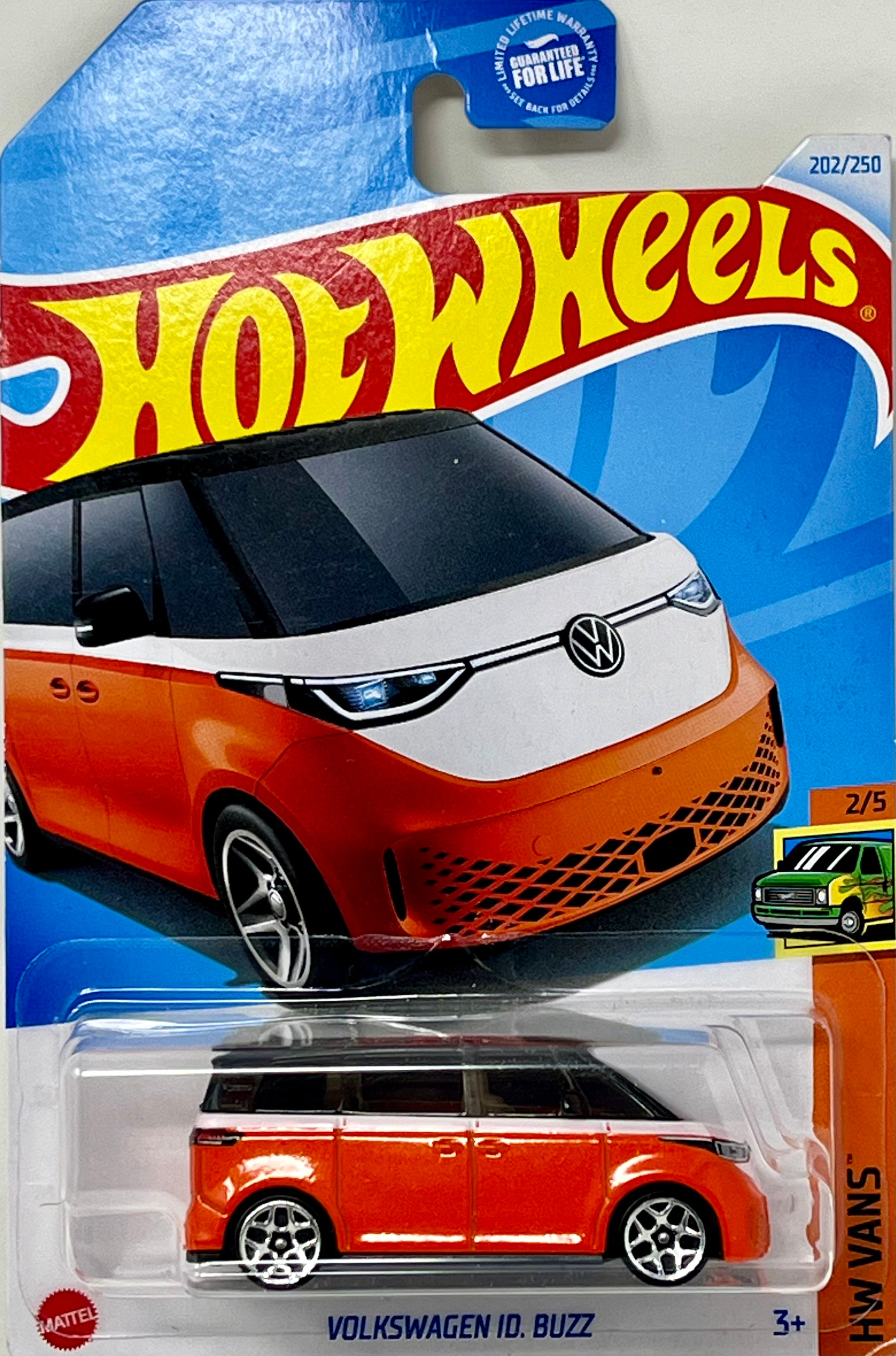 Hot Wheels Volkswagen ID Buzz HW VANS 2 5 Orange 202 250 Toy Wrangler