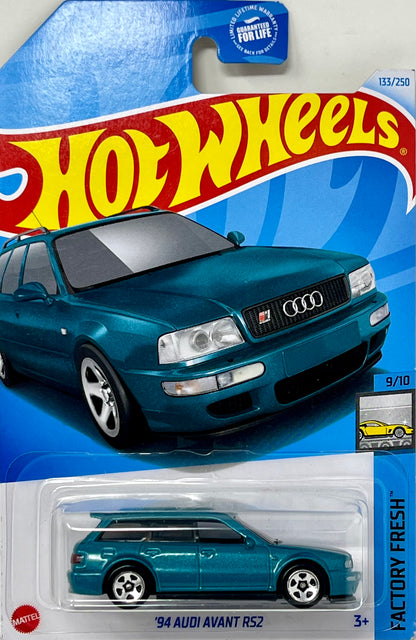 Hot Wheels 2024 Turquoise Teal '94 Audi Avant RS2 # 133/250 Factory Fresh # 9/10