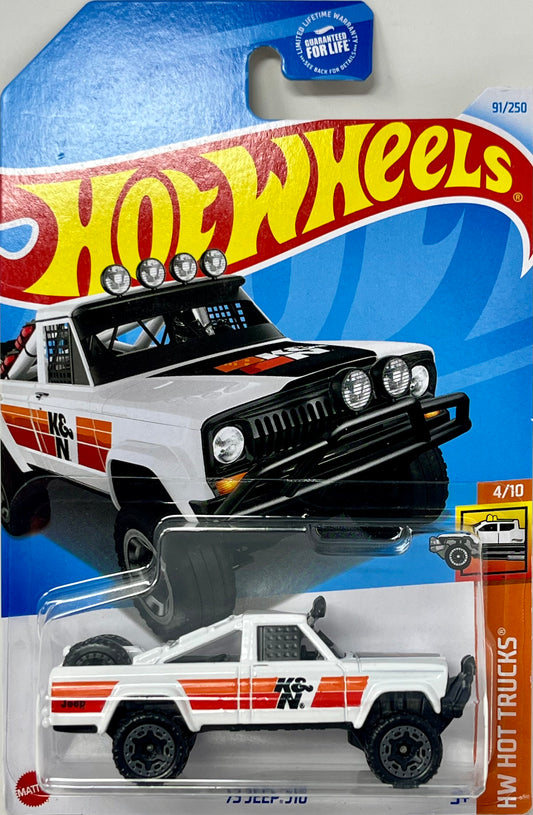 Hot Wheels 1:64 HW Hot Trucks '73 Jeep J10 (White)