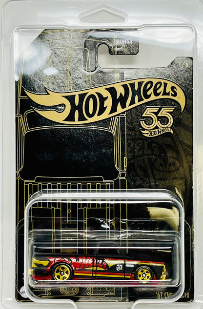 Hot Wheels '67 Chevy C10 Pearl and Chrome with Protector