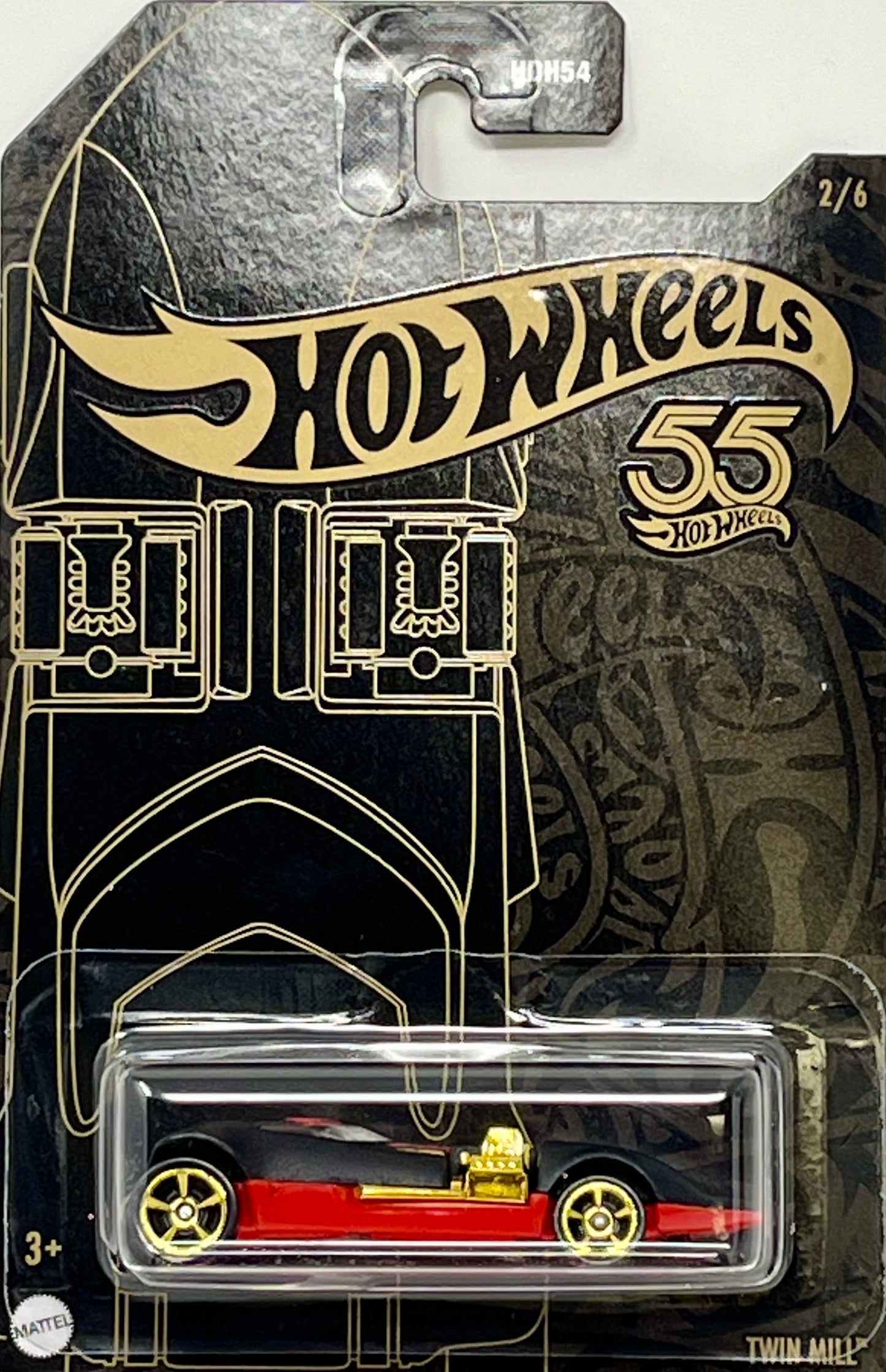 Hot Wheels Twin Mill Pearl and Chrome with Protector