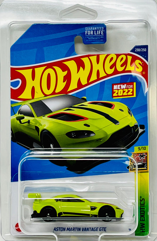 Hot Wheels Aston Martin Vantage GTE (Green) Exotics with Protector