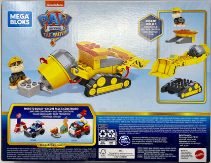 MEGA BLOKS Paw Patrol Toddler Building Blocks Toy Car, Rubble's City Construction Truck with 17 Pieces, 1 Figure, for Kids Age 3+ Years