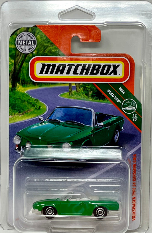 Matchbox Volkswagen Type 34 Karmann GHIA (Green) with Protector