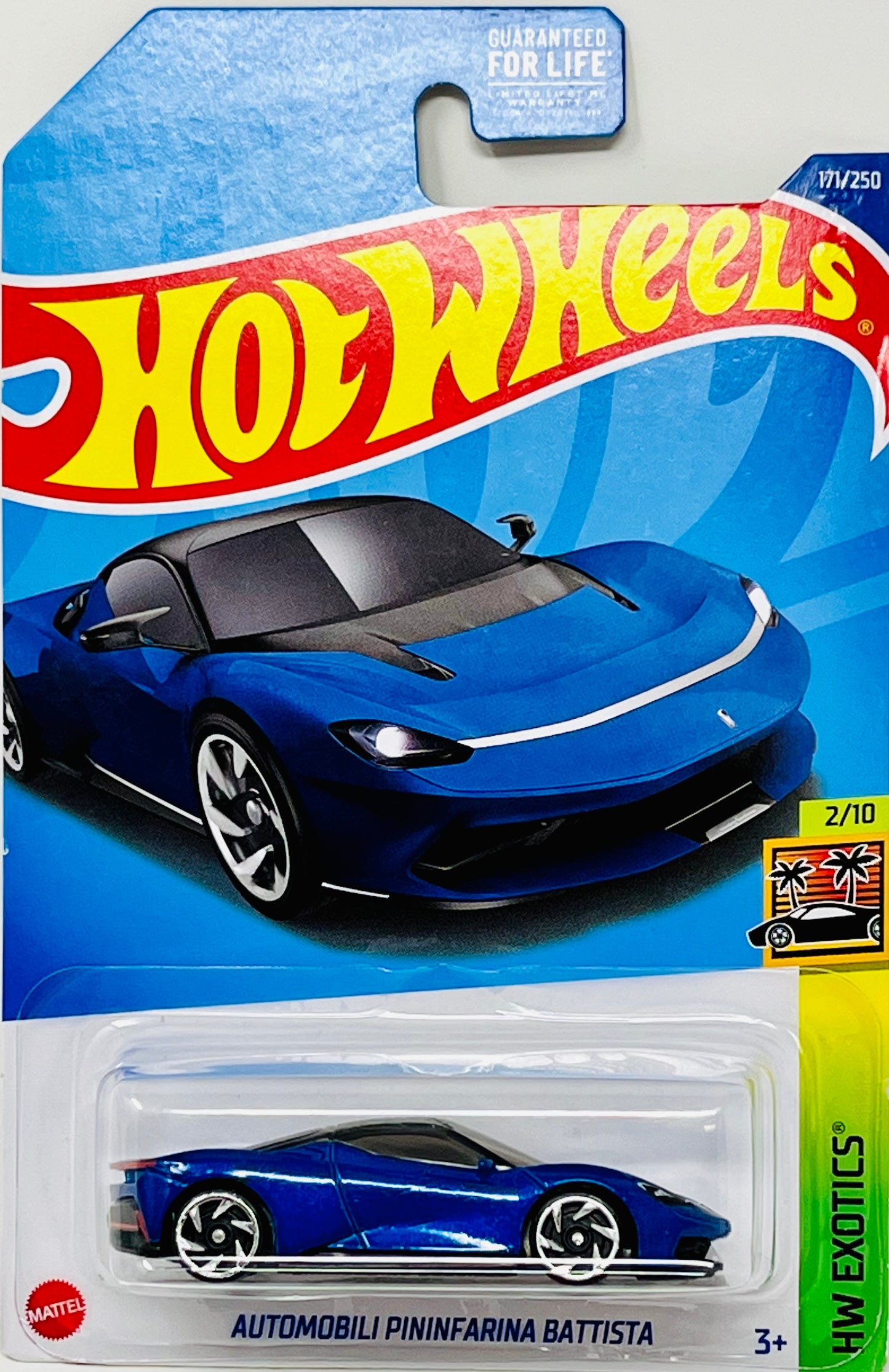 Hot Wheels Automobili Pininfarina Battista (Blue) with Protector