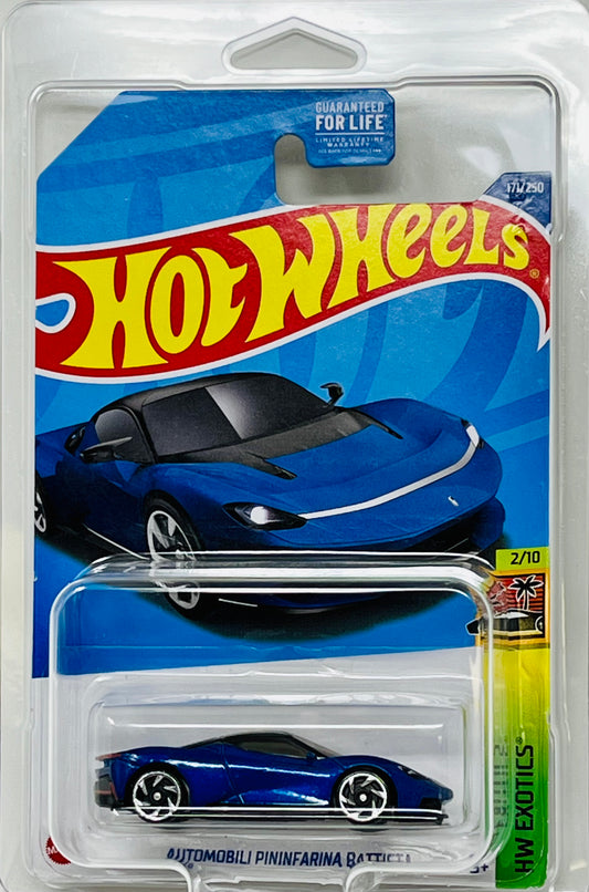 Hot Wheels Automobili Pininfarina Battista (Blue) with Protector