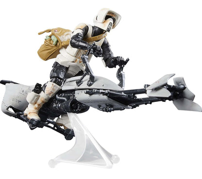 STAR WARS The Vintage Collection Speeder Bike, Scout Trooper & Grogu, The Mandalorian 3.75-Inch Vehicle & Action Figures, Ages 4 and Up