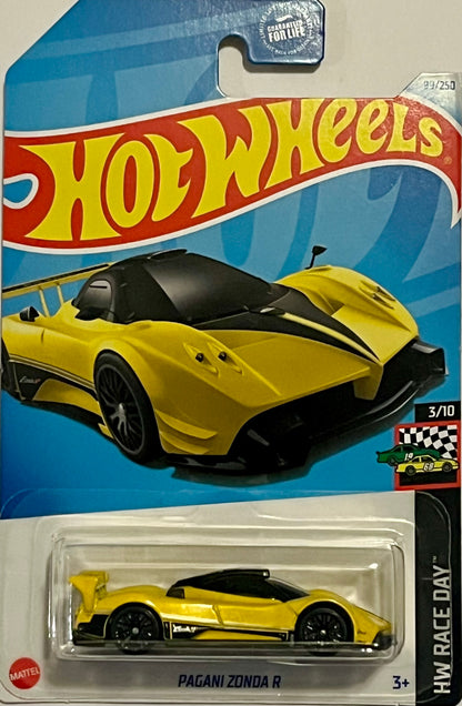 Hot Wheels #99 - Pagani Zonda R Yellow HW Race Day #3