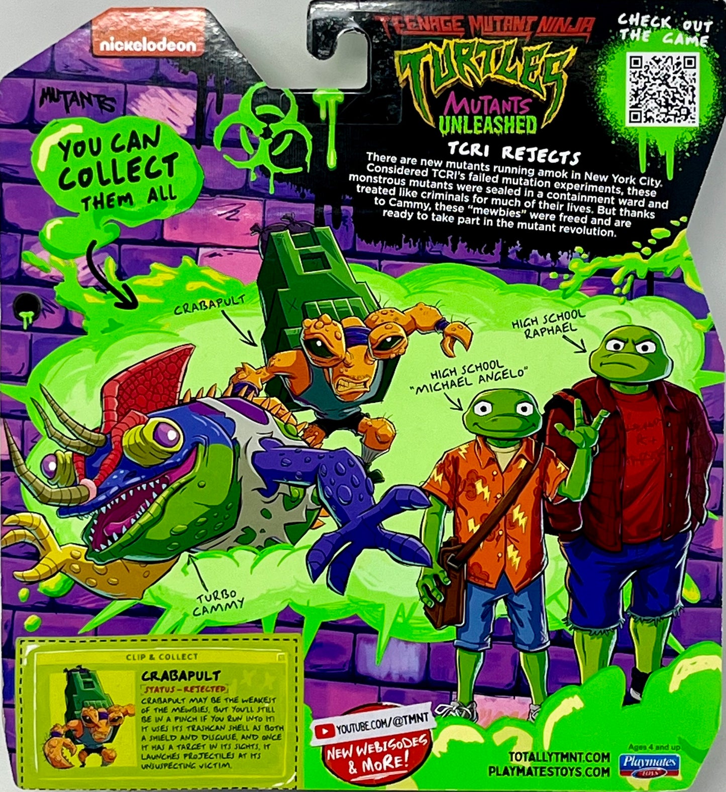 TMNT Crabapult Action Figure Tales Of The Mutants Unleashed