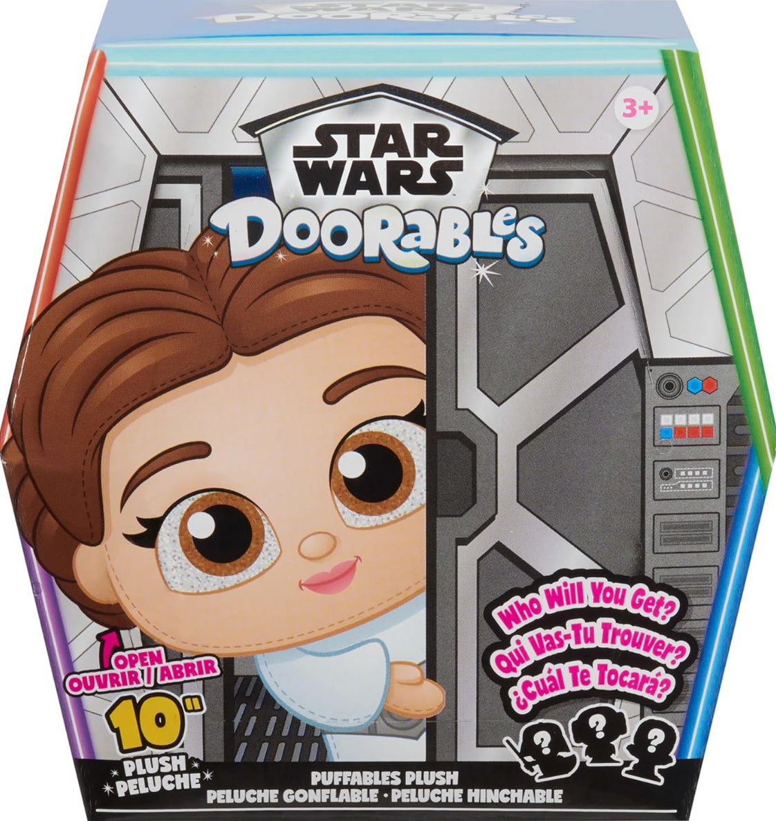 Just Play Star Wars™ Doorables Puffables Plush – Star Wars: A New Hope™, 10-inch Collectible Plush Featuring Glitter Eyes, Styles May Vary, Kids Toys for Ages 3 Up