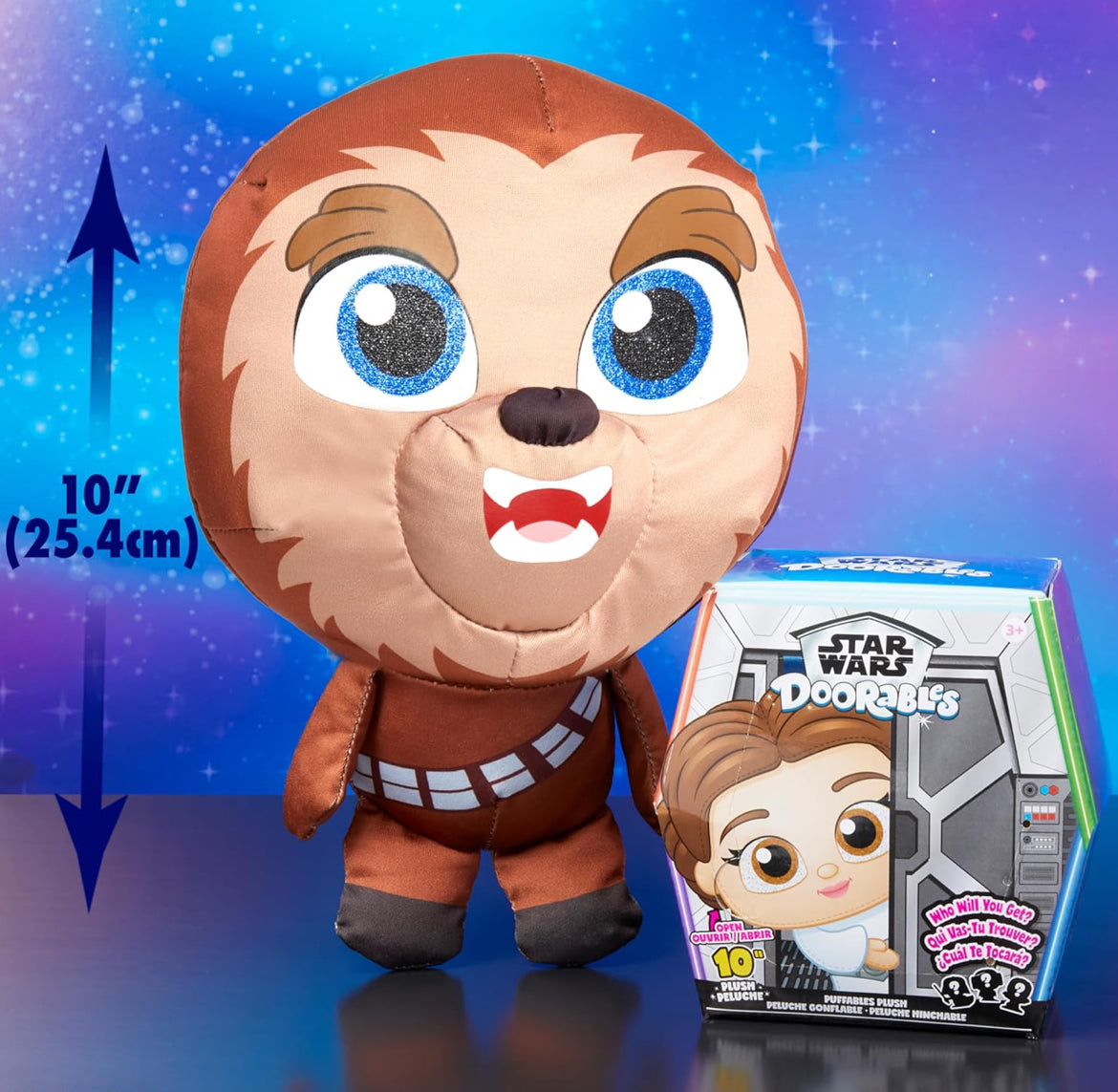 Just Play Star Wars™ Doorables Puffables Plush – Star Wars: A New Hope™, 10-inch Collectible Plush Featuring Glitter Eyes, Styles May Vary, Kids Toys for Ages 3 Up