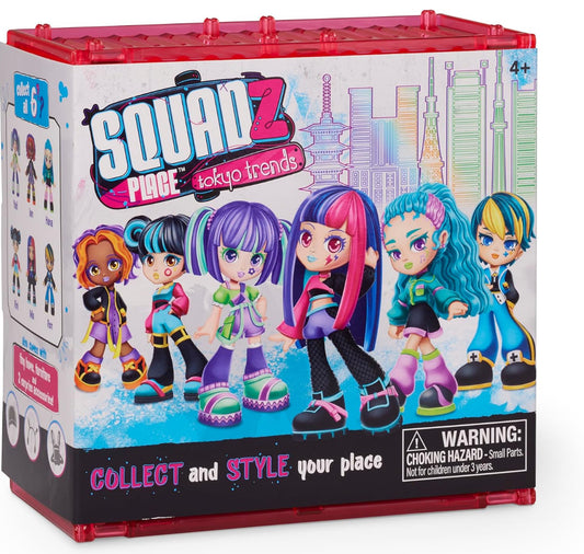 Squadz Place - Tokyo Trends (Random) Surprise Dolls with Unique Vibes, Fashion Sense, and Personality - Collectible Tiny Home with Fashion-Forward Surprises