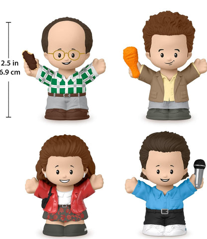 Little People Collector Seinfeld TV Series Special Edition Figure Set, 4 Characters for Adults & Fans in a Display Box