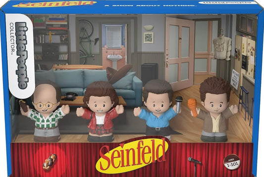 Little People Collector Seinfeld TV Series Special Edition Figure Set, 4 Characters for Adults & Fans in a Display Box