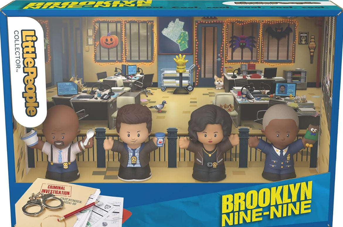 Little People Collector Brooklyn Nine-Nine TV Series Special Edition Set for Adults & Fans, 4 Figures in Display Package