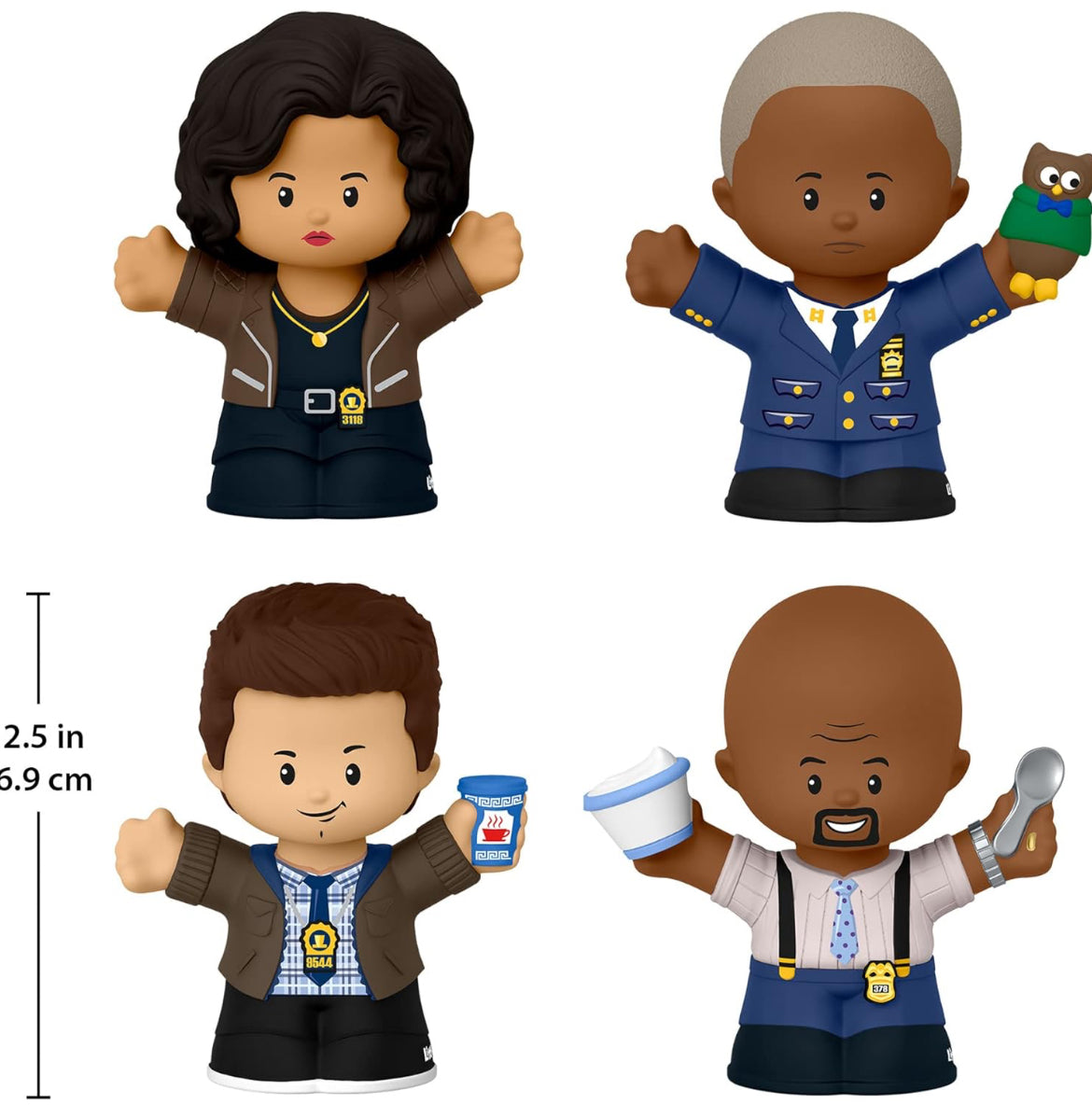 Little People Collector Brooklyn Nine-Nine TV Series Special Edition Set for Adults & Fans, 4 Figures in Display Package