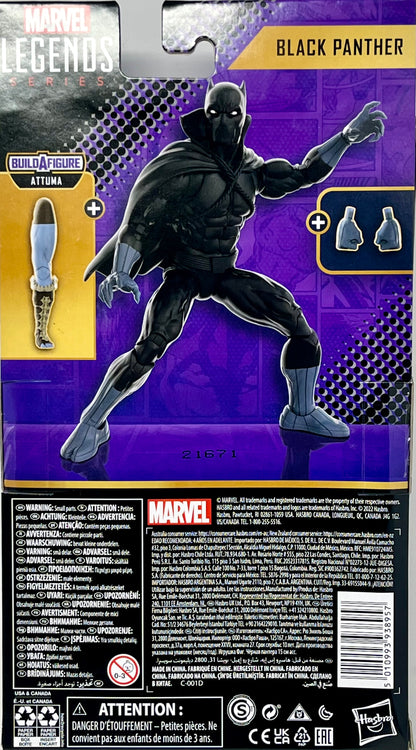 Marvel Legends Series Classic Comics Black Panther 6-inch Action Figure Toy, 2 Accessories, 1 Build-A-Figure Part