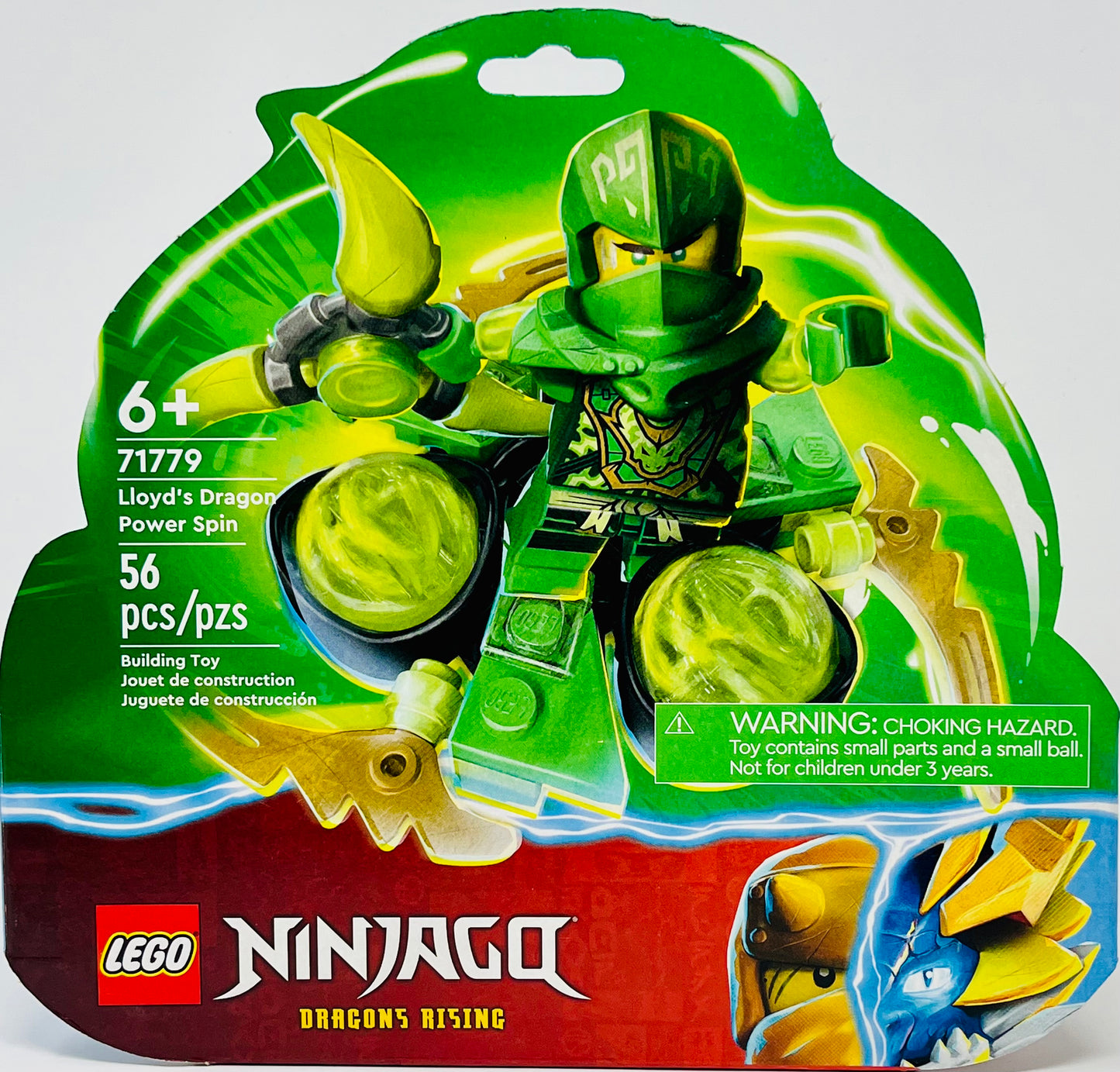 LEGO NINJAGO Lloyd’s Dragon Power Spinjitzu Spin 71779 with Ninja Lloyd Minifigure