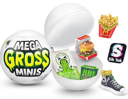 ZURU 5 Surprise Mega Gross Minis Mystery Pack [5 Grossest Surprise Miniature Toys Ever!], Green